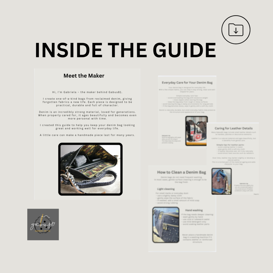 Text document layout featuring sections titled "Meet the Maker" and "Inside the Guide" with images.